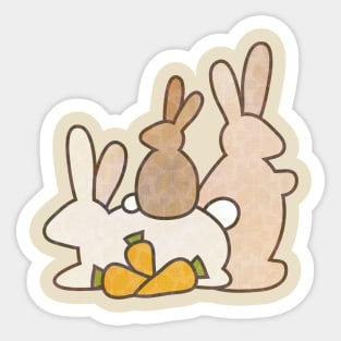 Rabbit Family Sticker